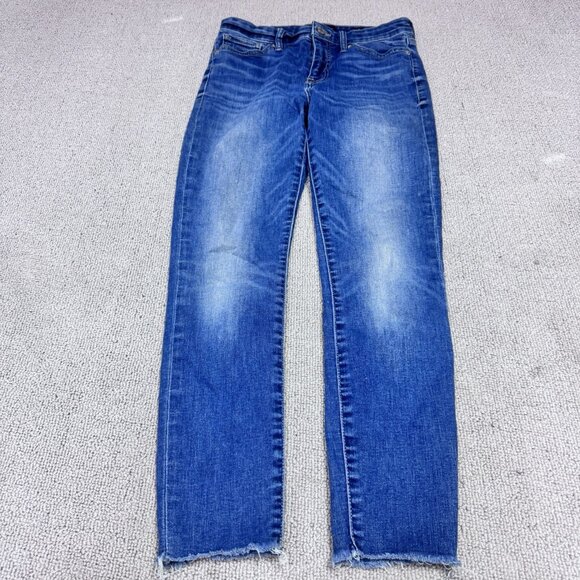 Lucky Brand Jeans Ava Crop Blue Pockets Women’s Size 4 - Picture 5 of 12